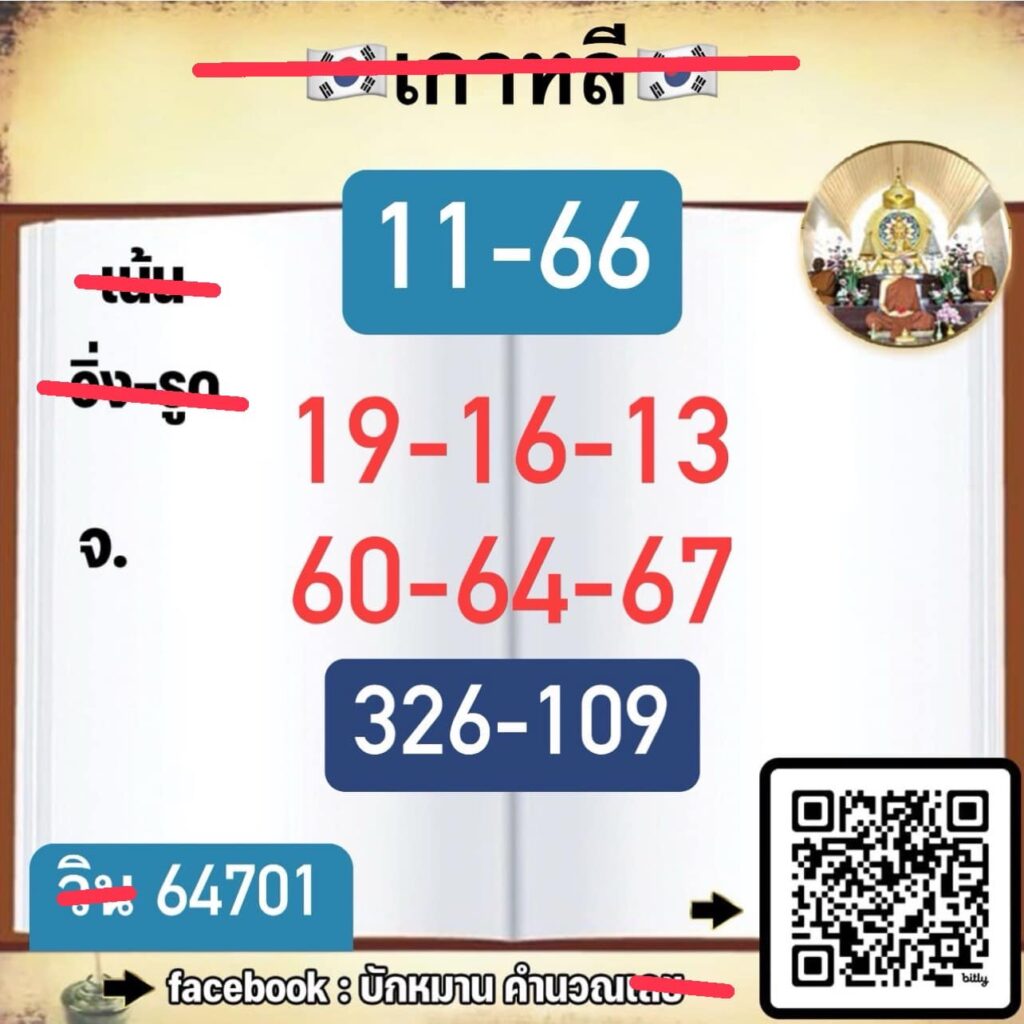 ใบ้หวยหุ้นเกาหลี วันจันทร์ที่ 8 กรกฎาคม 2567